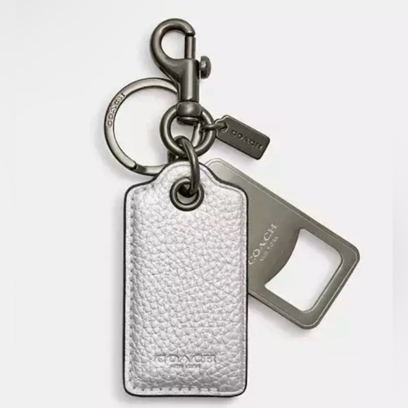 NWT Coach Bottle Opener Key Fob/Keychain/Bag Charm w/Dust Bag - Picture 1 of 4